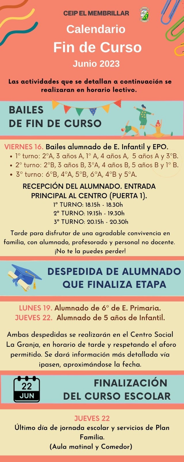 Actividades Fin de Curso 2023